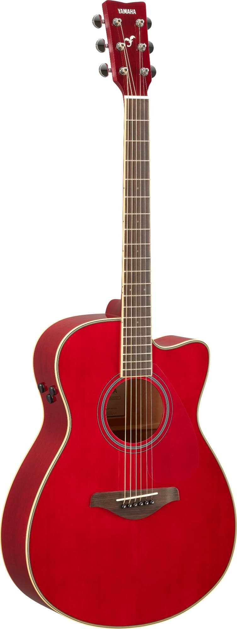 Yamaha FSC-TA TransAcoustic Concert Guitar w/Cutaway - Ruby Red