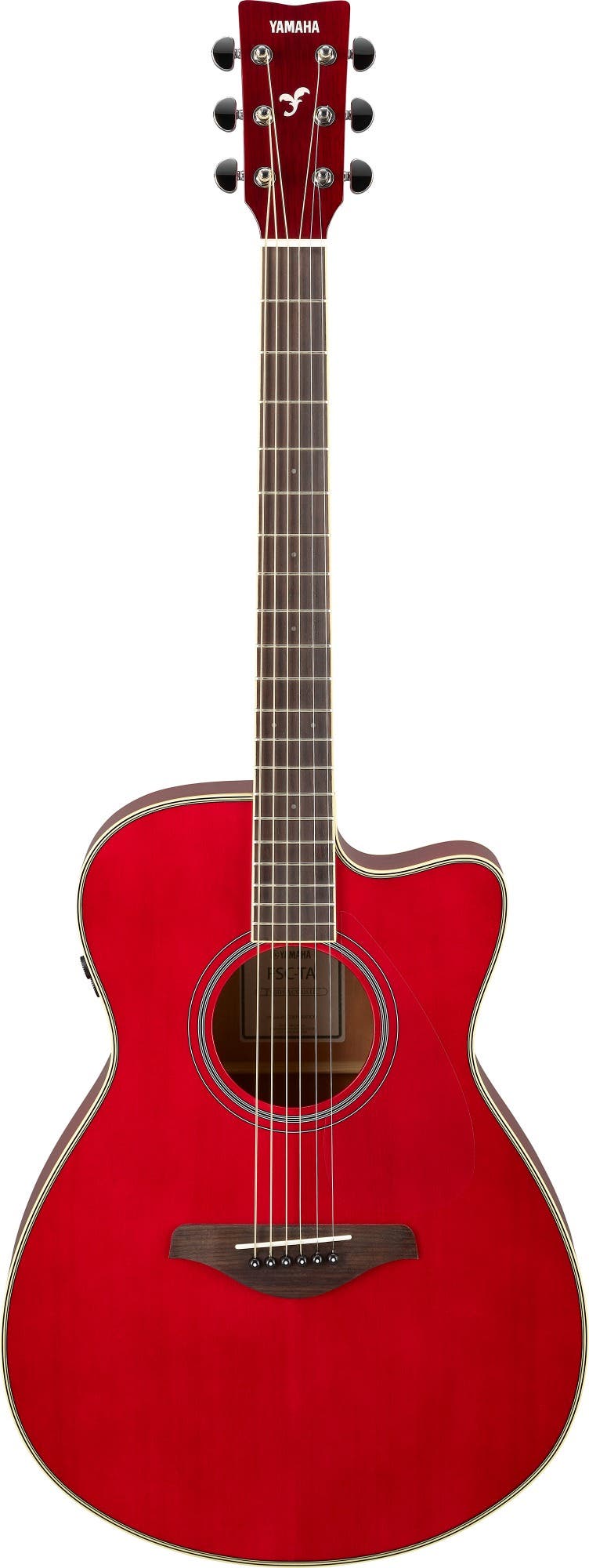 Yamaha FSC-TA TransAcoustic Concert Guitar w/Cutaway - Ruby Red
