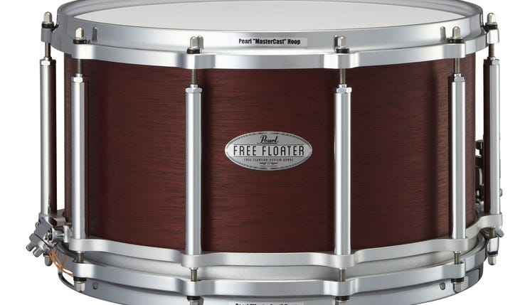 Pearl Free Floater 14x8" Snare Drum - Mahogany