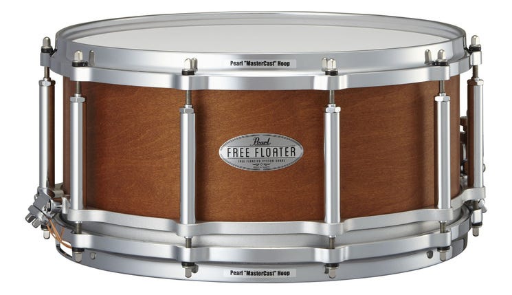 Pearl Free Floater 14x6.5" Snare Drum - Maple/Mahogany