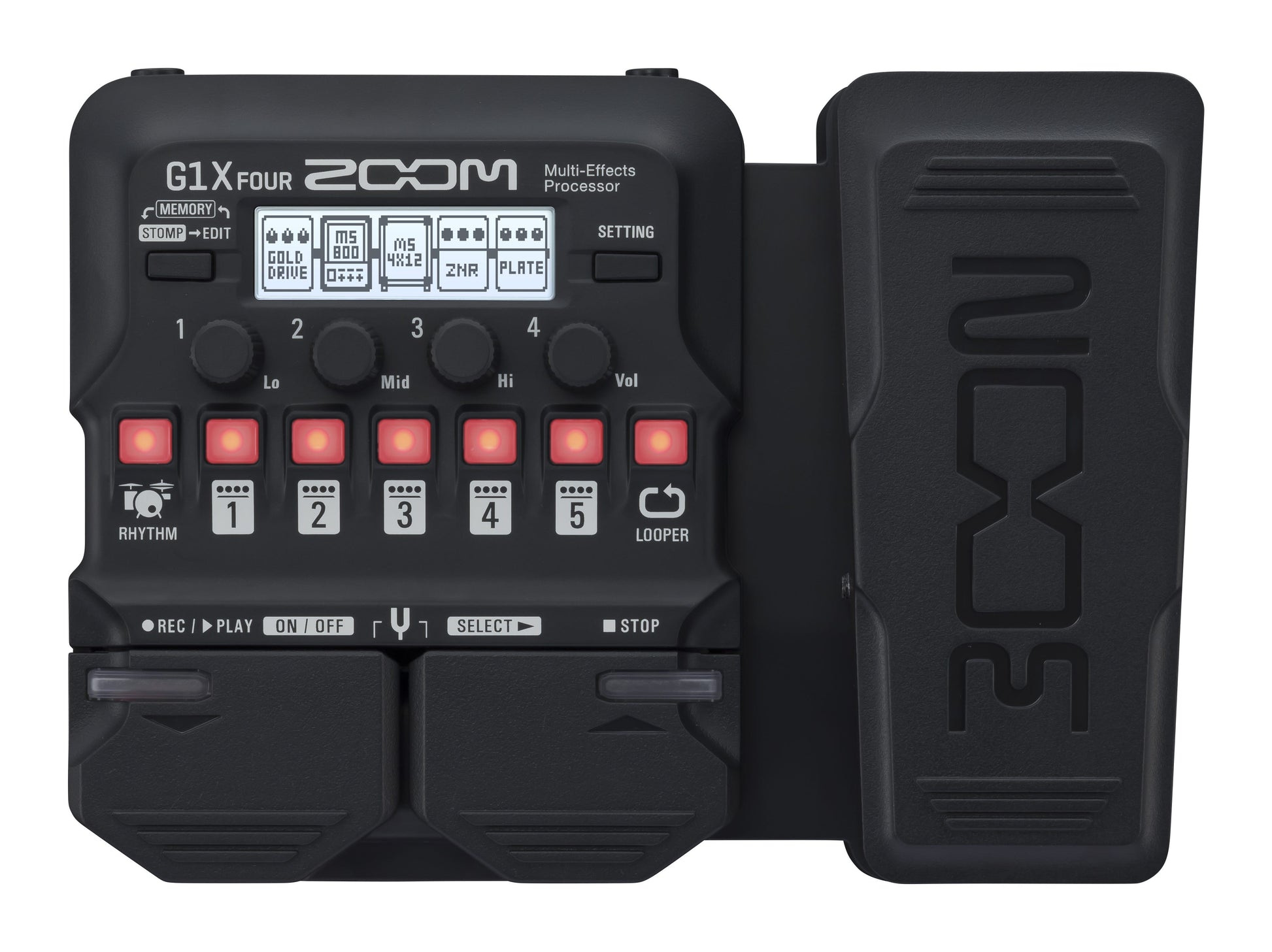 Zoom G1X FOUR Guitar Multi-Effects w/Expression Pedal
