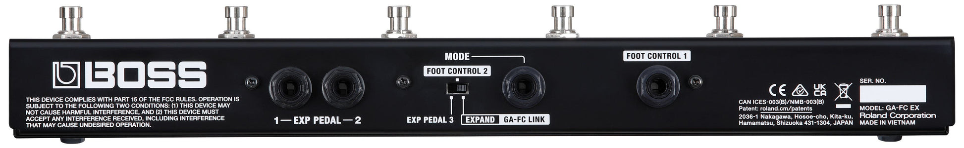 Boss GA-FC EX Foot Controller for KTN amplifiers