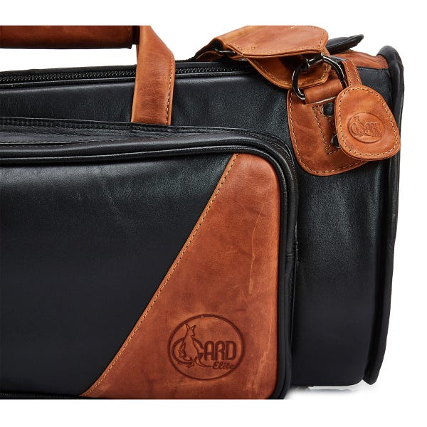 Gard Elite Cornet Gig Bag - Leather Black w/ Brown Trim (GACOR3ELK)