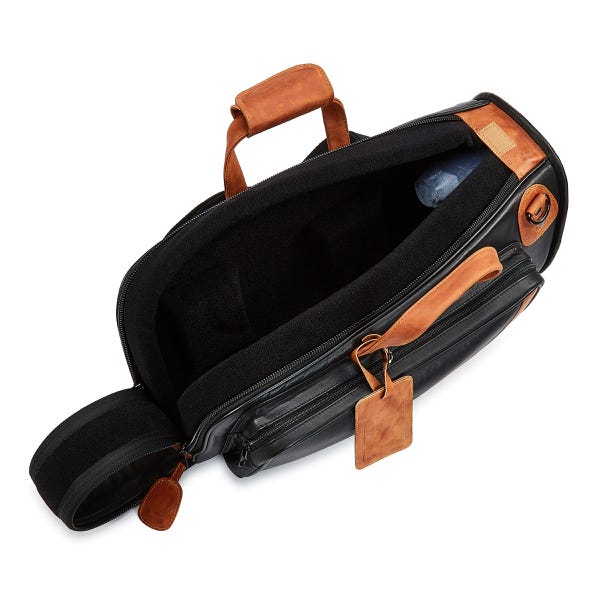 Gard Elite Cornet Gig Bag - Leather Black w/ Brown Trim (GACOR3ELK)