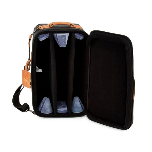 Gard Elite Triple Trumpet Gig Bag - Leather Black w/ Brown Trim (GATR5ECLK)