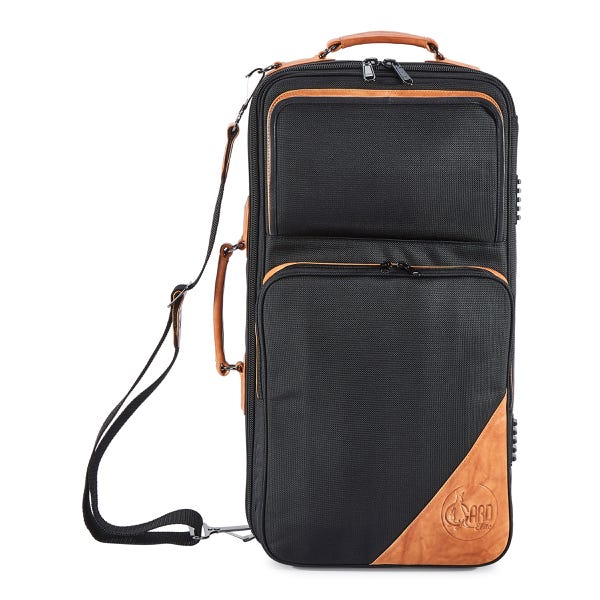 Gard Elite Triple Trumpet Gig Bag - Synthetic Black w/ Brown Trim (GATR5ECSK)