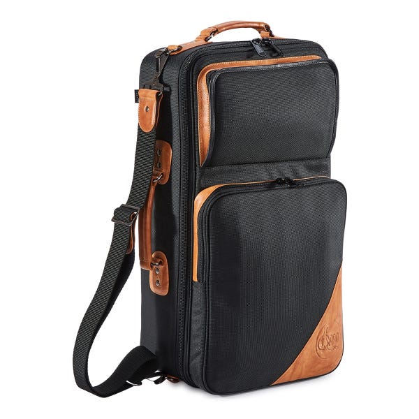 Gard Elite Triple Trumpet Gig Bag - Synthetic Black w/ Brown Trim (GATR5ECSK)