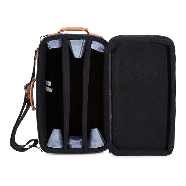 Gard Elite Triple Trumpet Gig Bag - Synthetic Black w/ Brown Trim (GATR5ECSK)