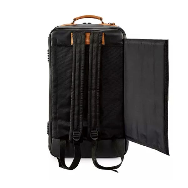 Gard Elite Compact Tpt+Flugel Gig Bag - Leather Black w/ Tan Trim (GATR9ECLK)