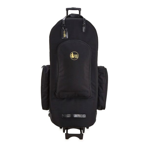 Gard Tuba Large 4/4 Wheelie Gig Bag - Synthetic Black (GATU64WBFSK)