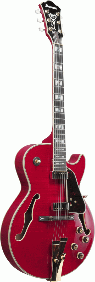 Ibanez GB10SEFM SRR George Benson Electric Guitar W/Case - Sapphire Red