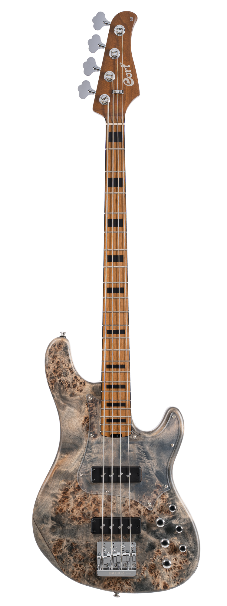 Cort GB-Modern 4-String Bass - Open Pore Charcoal Grey