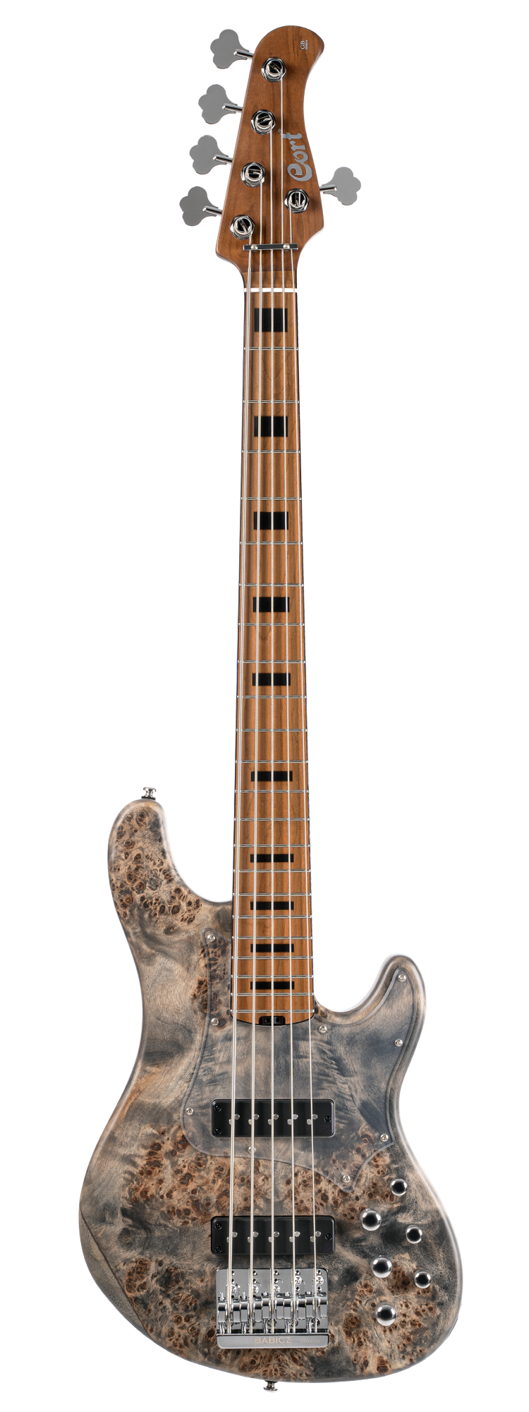 Cort GB-Modern 5-String Bass w/Gigbag - Open Pore Charcoal Grey