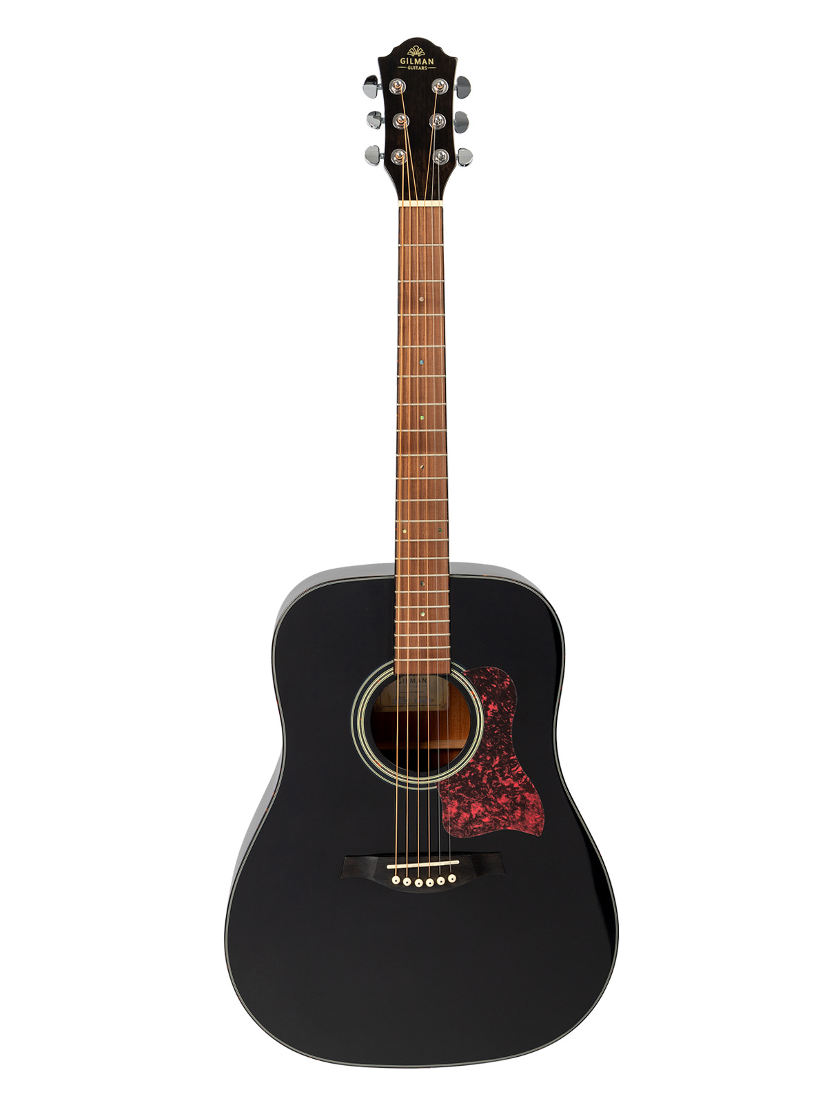 Gilman GD10BK Dreadnought Acoustic Guitar - Black