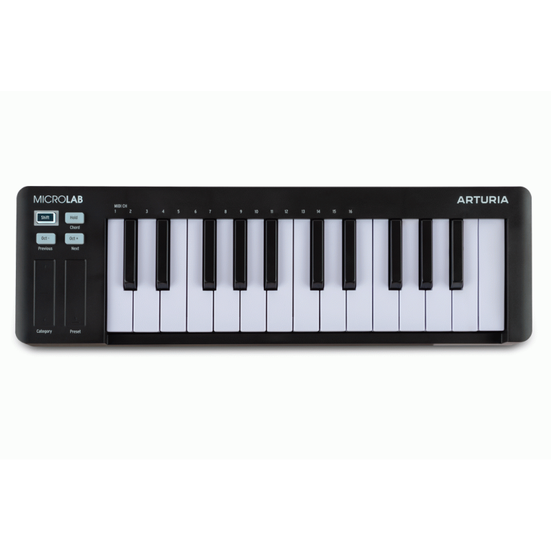 Arturia MicroLab 3 Mini Keyboard Controller - Black