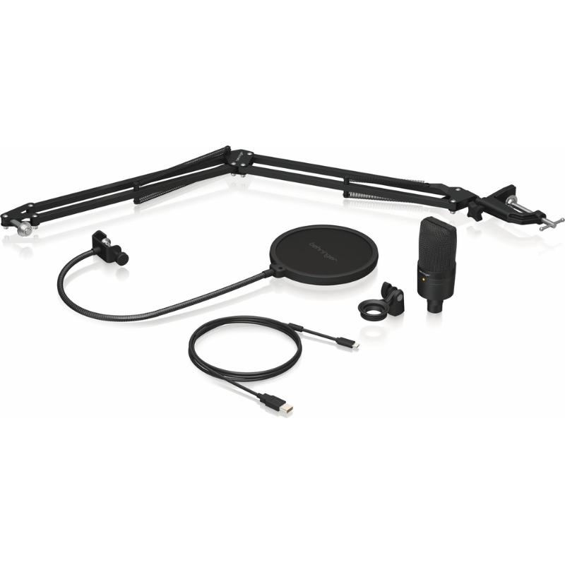 Behringer D3 USB Podcast Mic Bundle