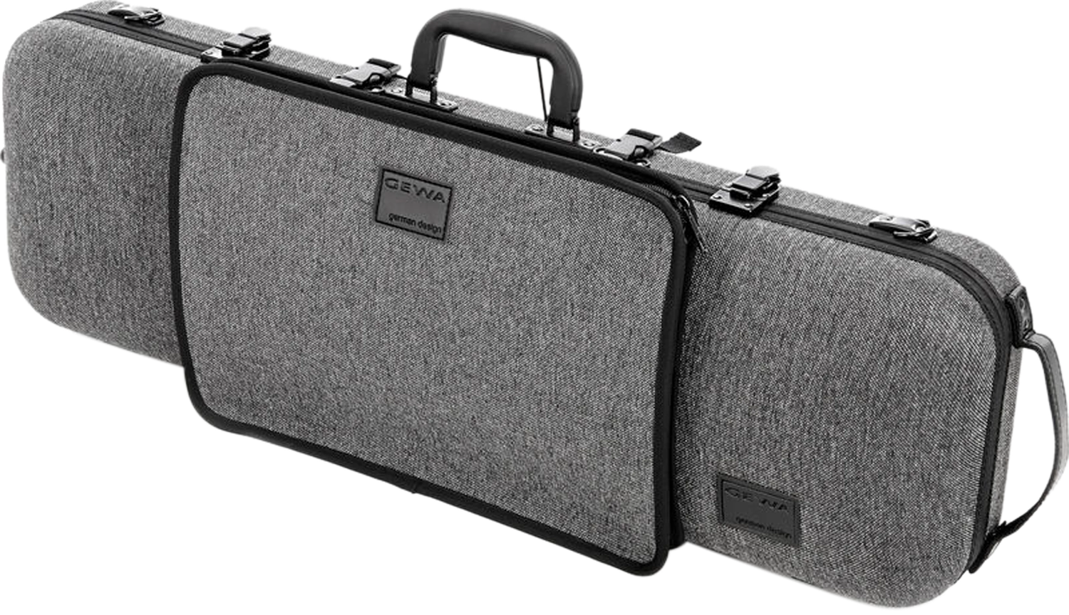 Gewa Bio-S Oblong Violin Case w/Music Pocket - Grey/Black