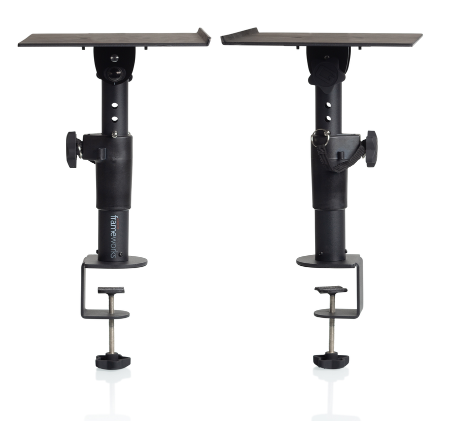 Gator Clamp-on Studio Monitor Stands - Pair (GFWSPKSTMNDSKCMP)