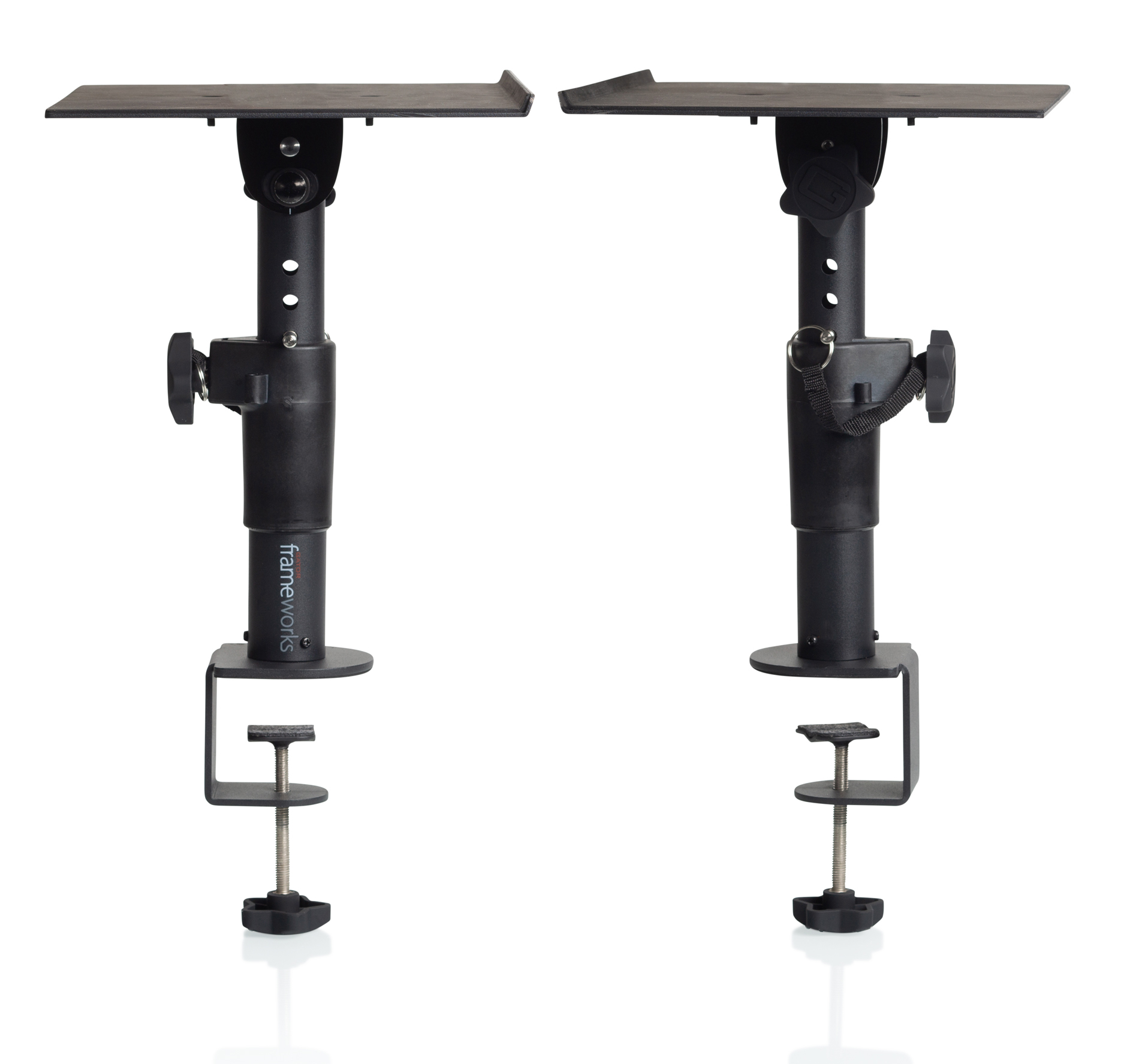 Gator Clamp-on Studio Monitor Stands - Pair (GFWSPKSTMNDSKCMP)