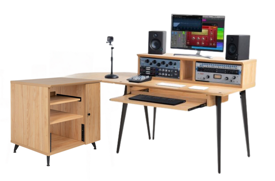 Gator GFW-ELITEDESK-BRN-SET Elite Furniture Set - Maple