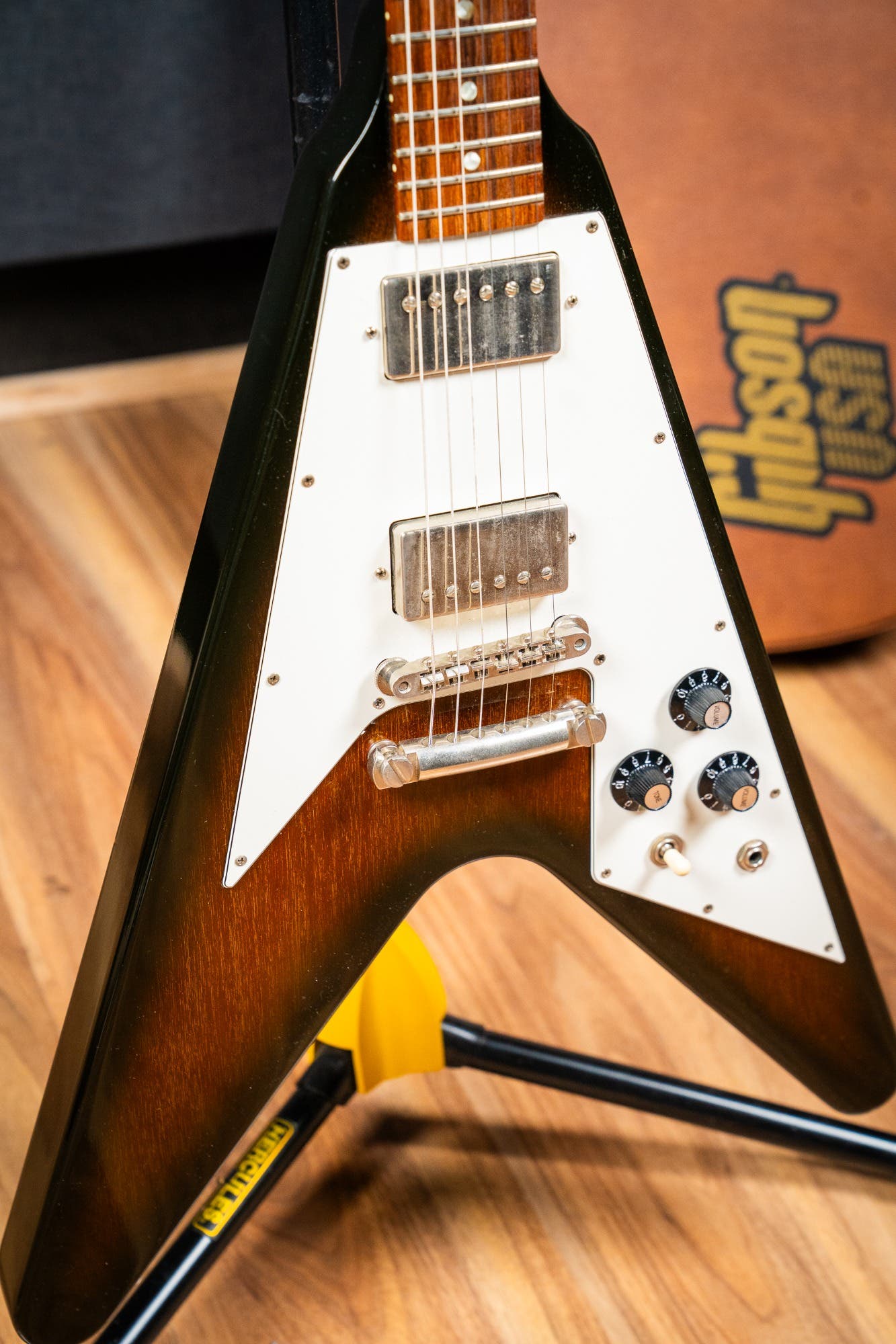 Gibson 1997 Yamano Flying V Ltd Ed. - Tobacco Burst - Lollar 58 Vintage P/ups w/Faber Aluminium Vintage Bridge - Pre-Owned