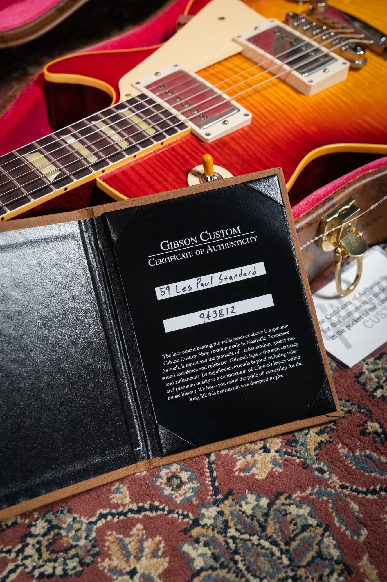 Gibson Custom '59 Les Paul Standard - Washed Cherry Burst (Better Music Select)