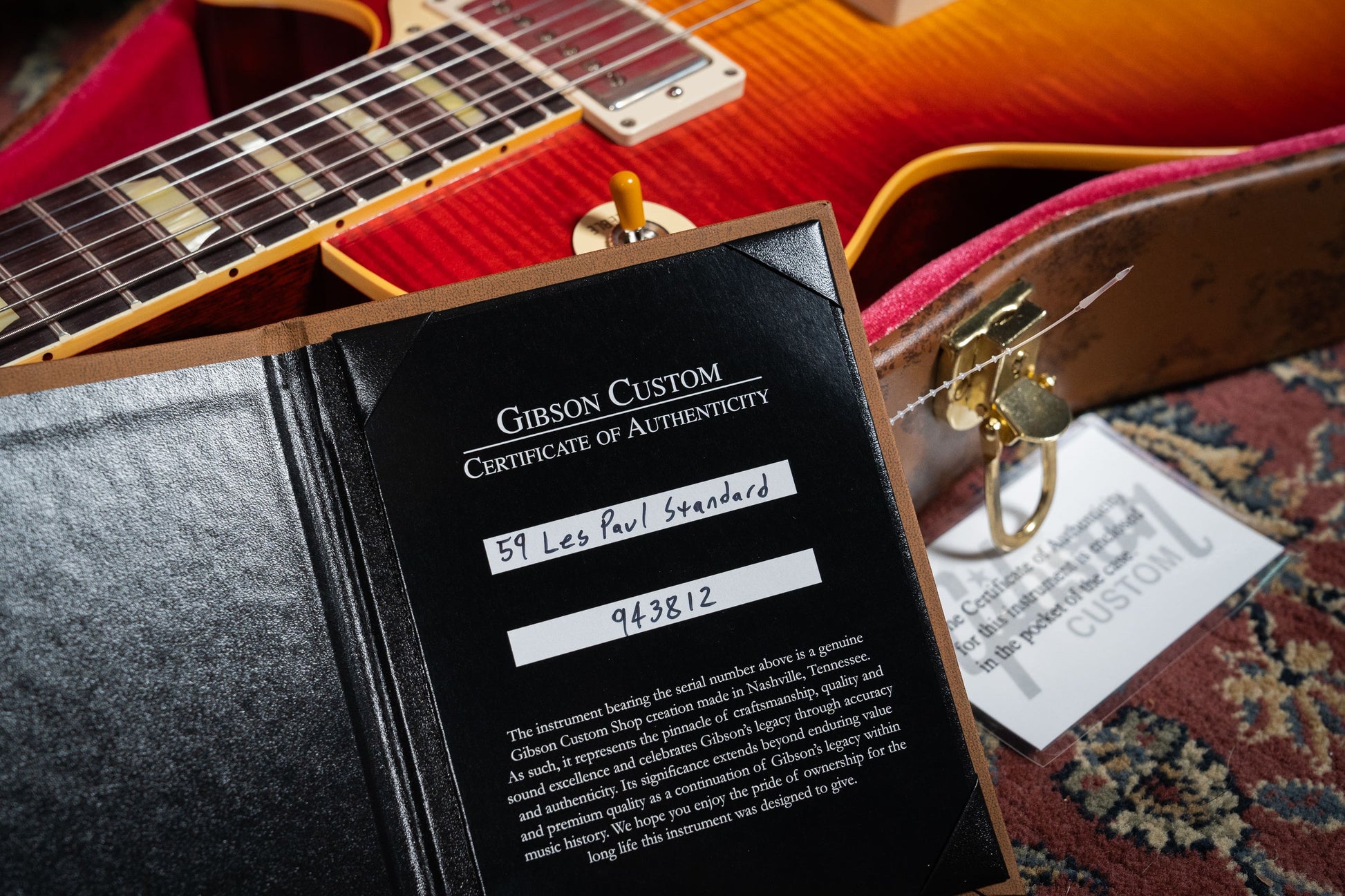 Gibson Custom '59 Les Paul Standard - Washed Cherry Burst (Better Music Select)