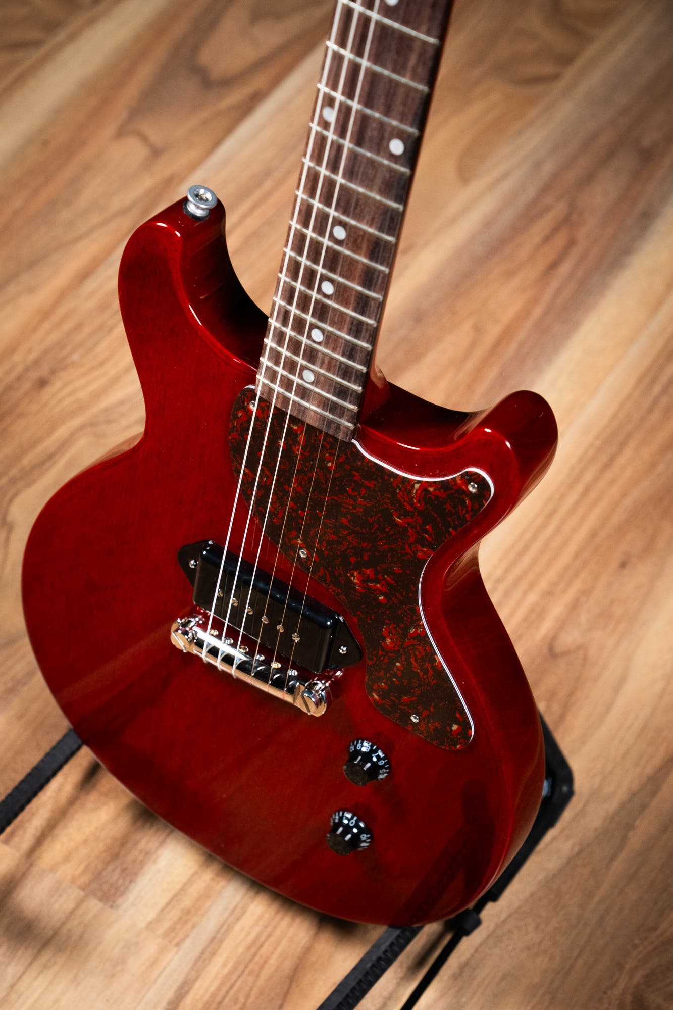 Gibson Les Paul Junior Double Cut - Tortoise Pickguard - Vintage Cherry