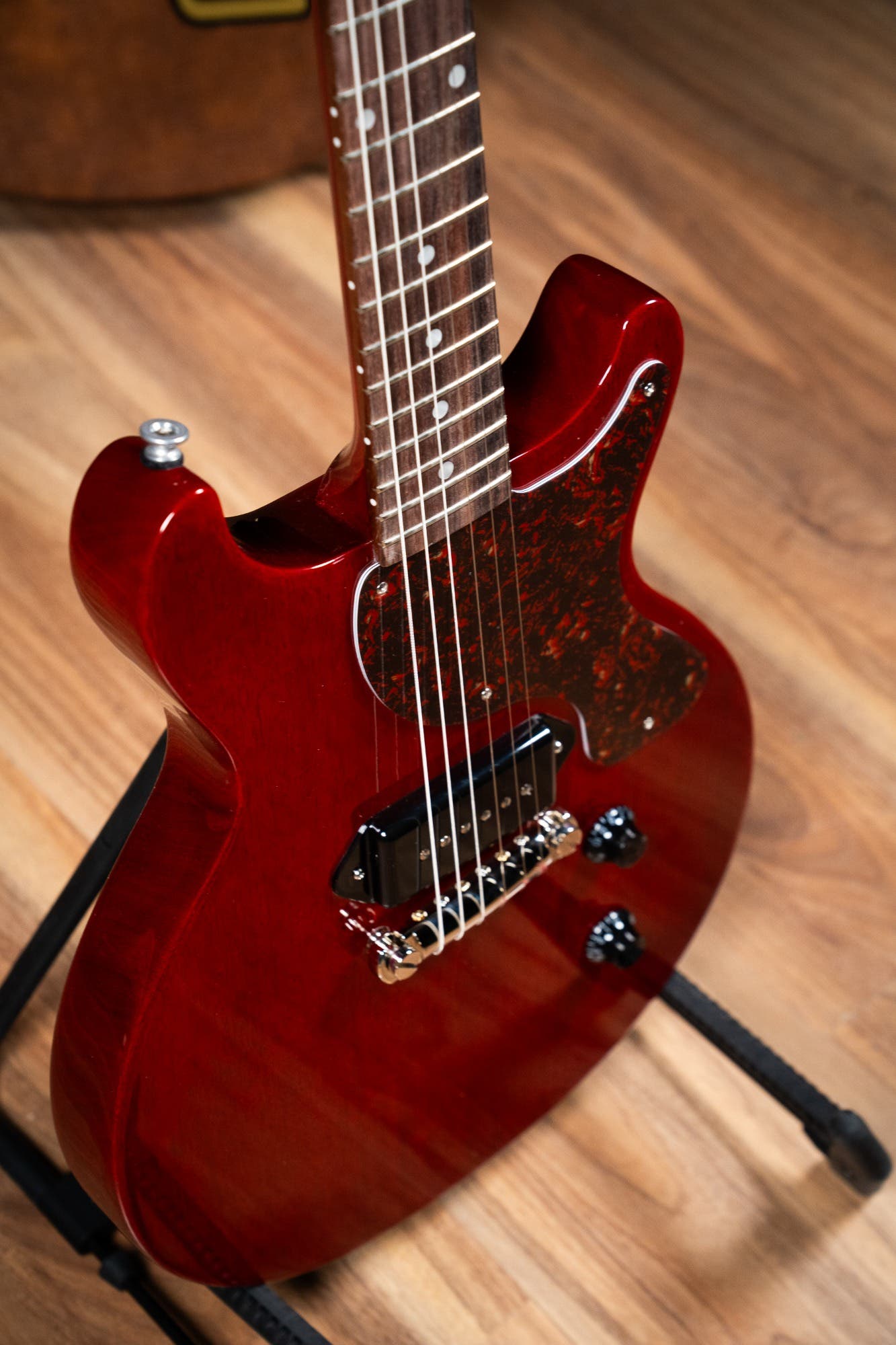 Gibson Les Paul Junior Double Cut - Tortoise Pickguard - Vintage Cherry