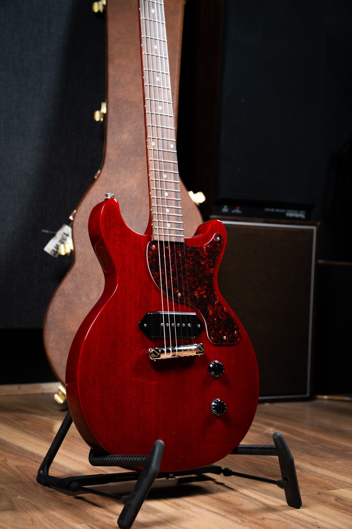 Gibson Les Paul Junior Double Cut - Tortoise Pickguard - Vintage Cherry