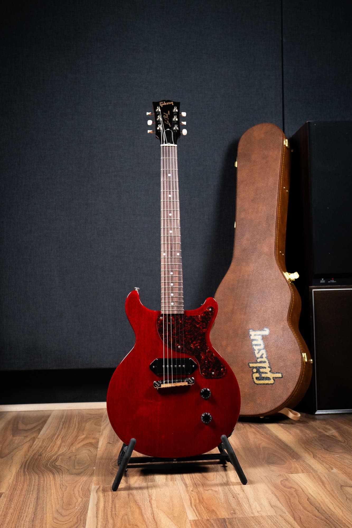 Gibson Les Paul Junior Double Cut - Tortoise Pickguard - Vintage Cherry