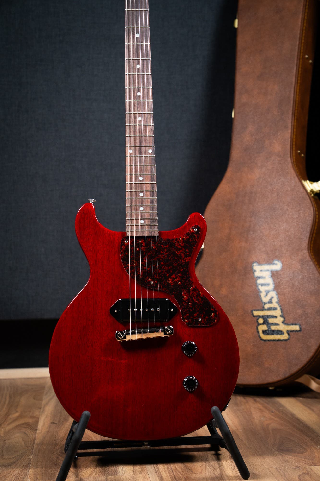 Gibson Les Paul Junior Double Cut - Tortoise Pickguard - Vintage Cherry