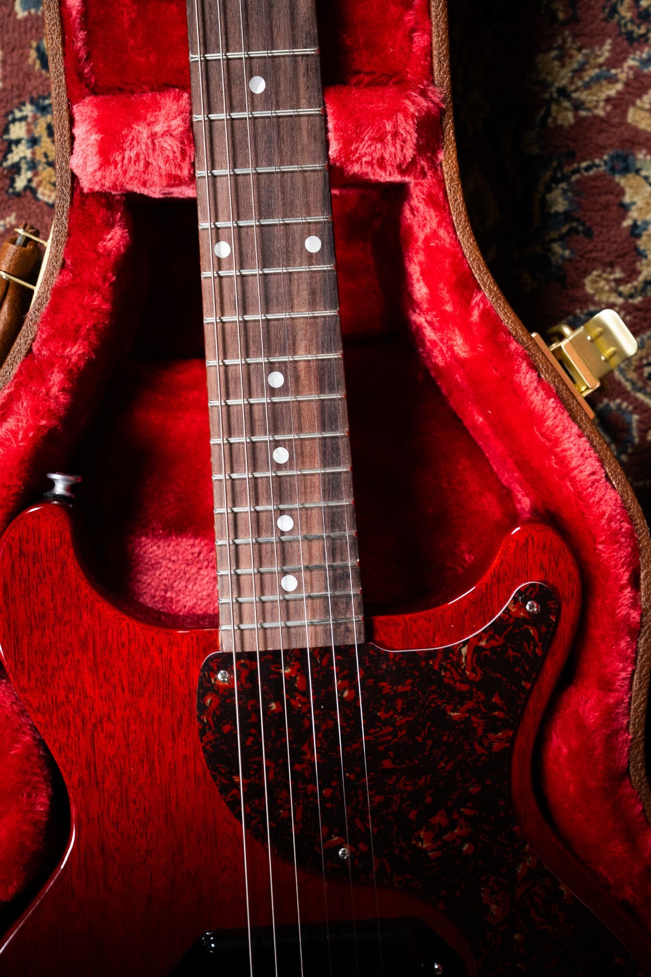 Gibson Les Paul Junior Double Cut - Tortoise Pickguard - Vintage Cherry