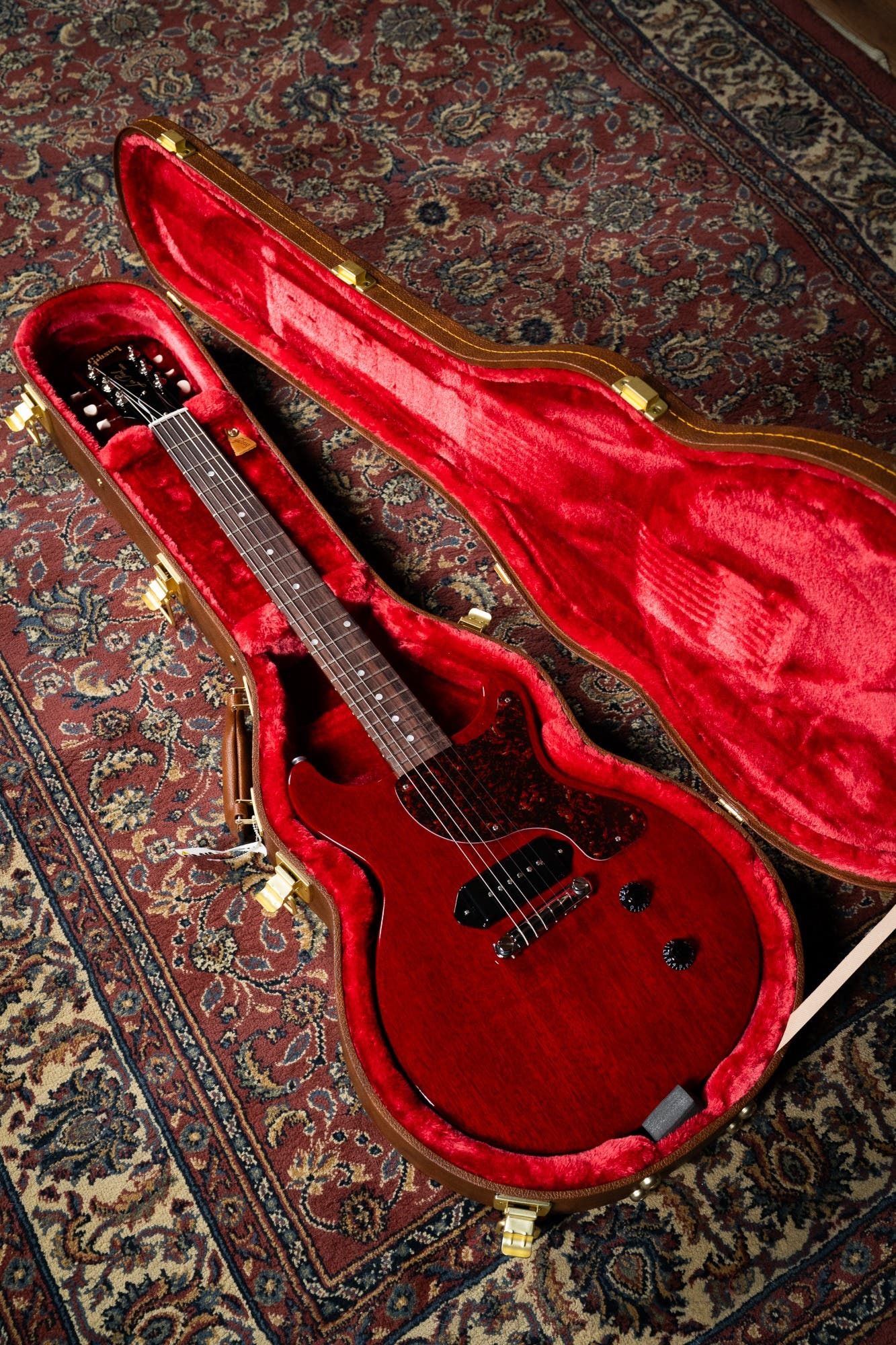 Gibson Les Paul Junior Double Cut - Tortoise Pickguard - Vintage Cherry