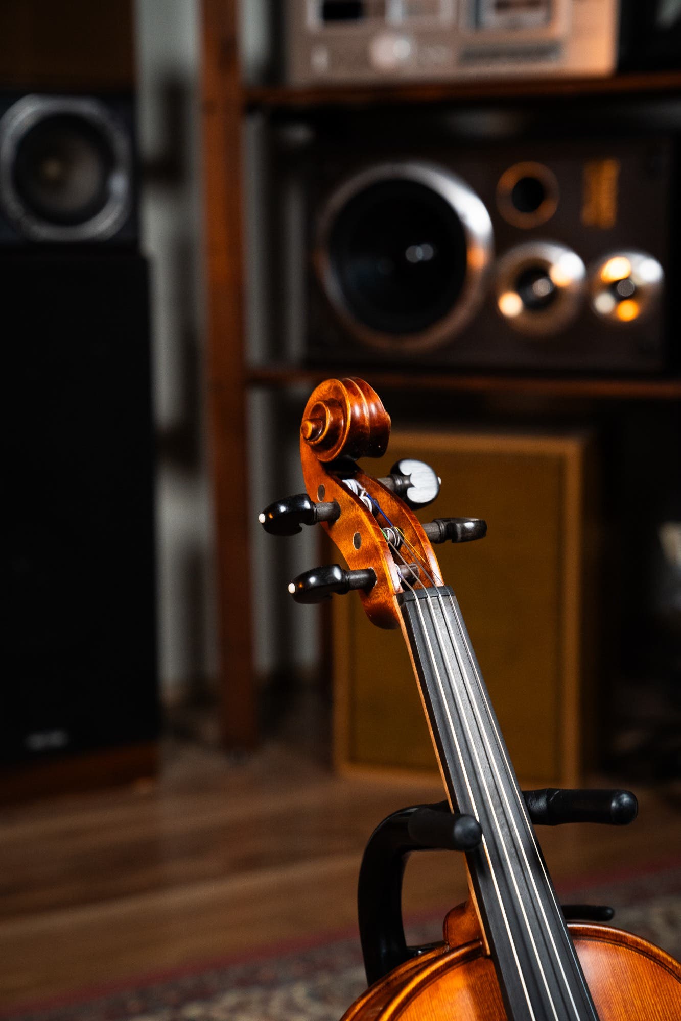 GLIGA 4/4 VASILE  SUPERIOR ITALY 1PC BACK PROFESSIONAL SETUP W/OPAL GOLD STRINGS (VIOLIN ONLY)