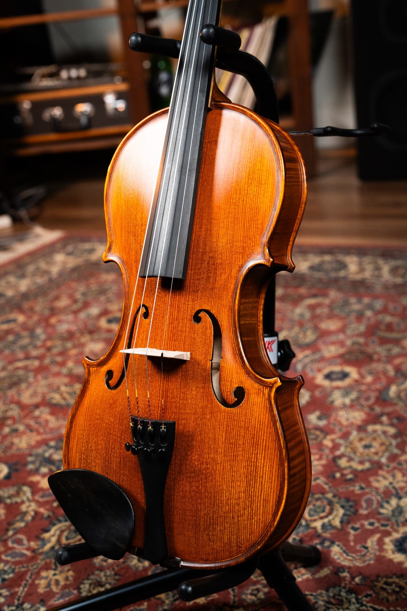 GLIGA 4/4 VASILE  SUPERIOR ITALY 1PC BACK PROFESSIONAL SETUP W/OPAL GOLD STRINGS (VIOLIN ONLY)