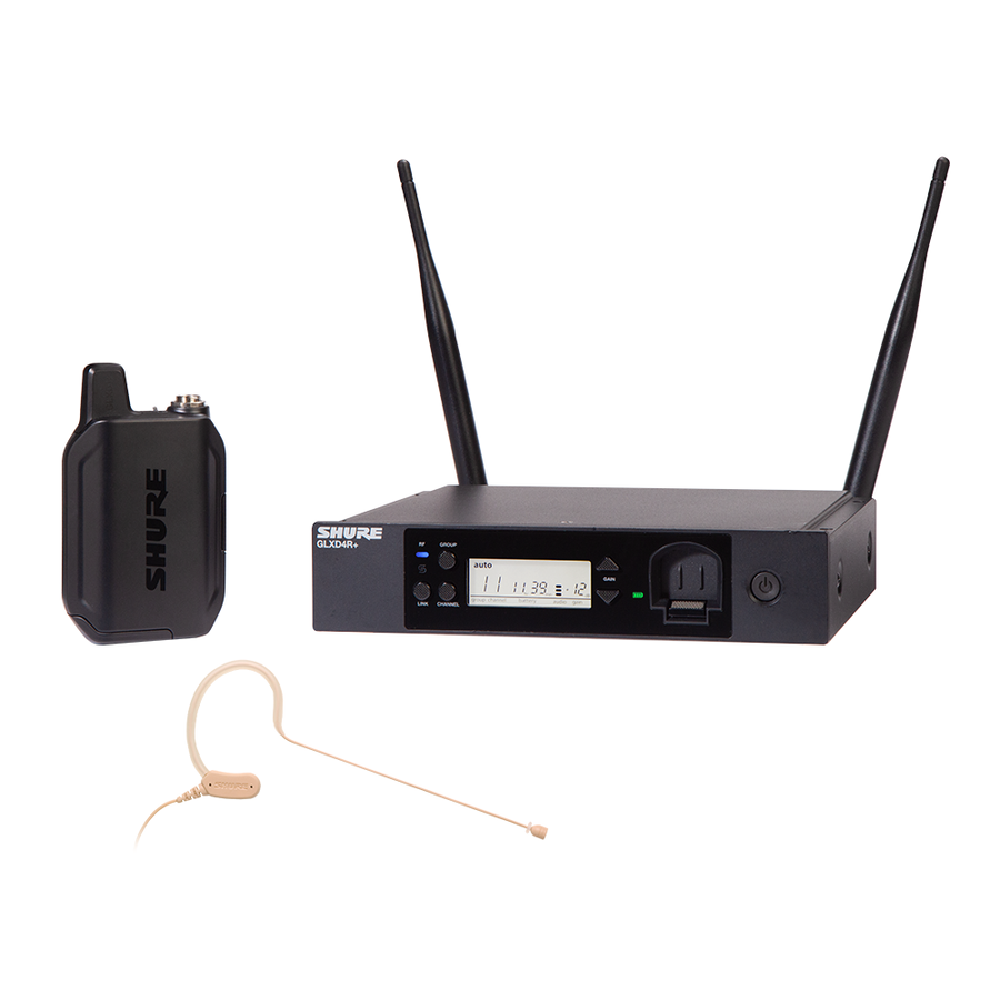 Shure GLX-D14R+MX53 Wireless Digital Headset Mic System w/MX153 Mic