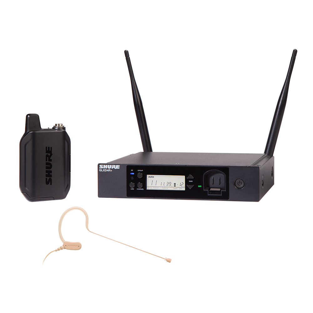 Shure GLX-D14R+MX53 Wireless Digital Headset Mic System w/MX153 Mic