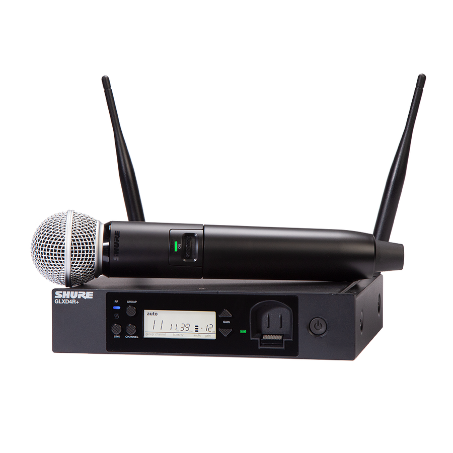 Shure GLX-D24R+S58 Wireless Digital Handheld System w/SM58 Mic