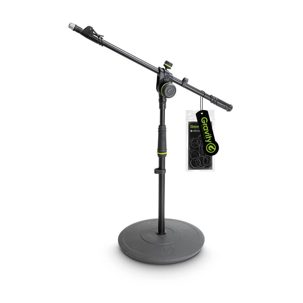 Gravity MS2222B Short Microphone Boom Stand w/Round Base