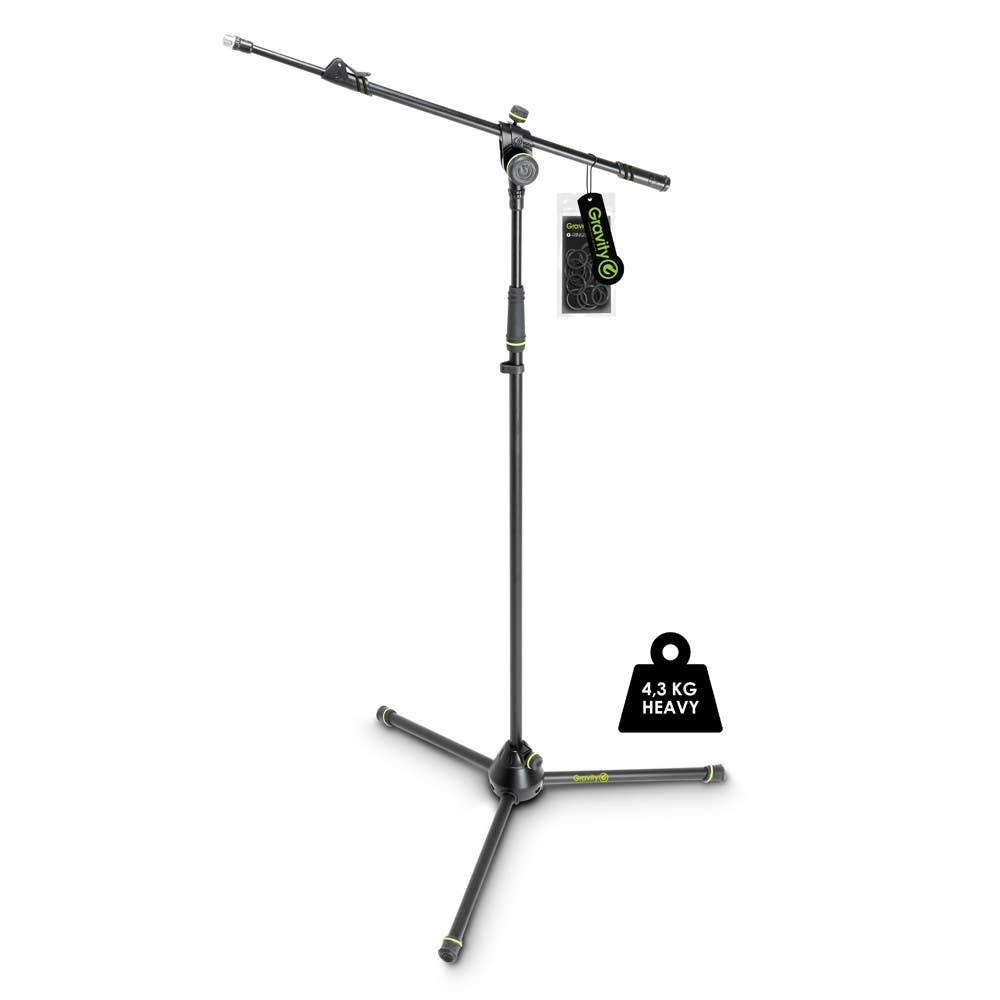 Gravity MS4322HDB Heavy Duty Boom Microphone Stand w/Tripod Base