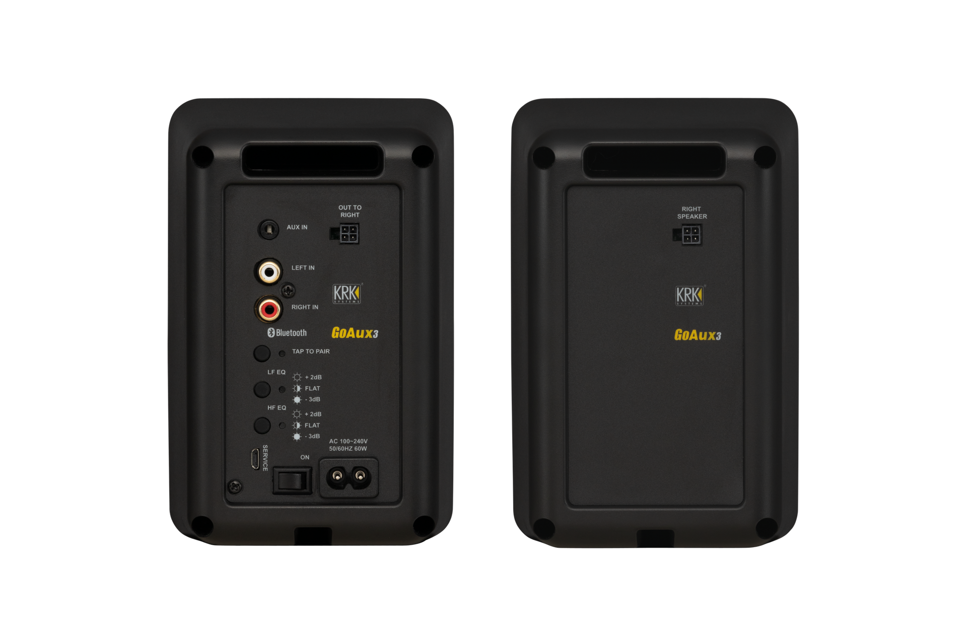 KRK GoAux3 Portable Studio Monitors w/Stands + Transport Bag