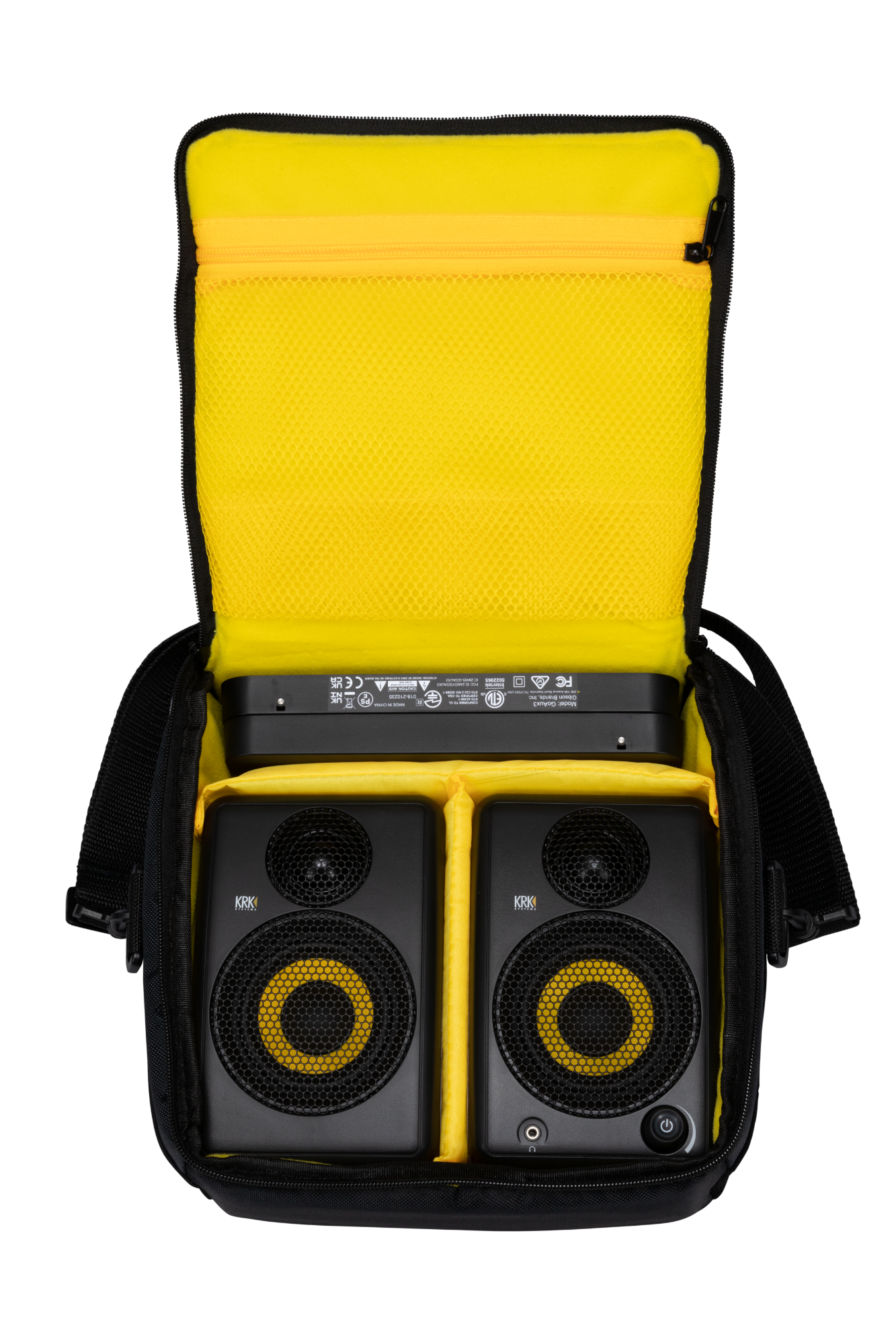 KRK GoAux3 Portable Studio Monitors w/Stands + Transport Bag