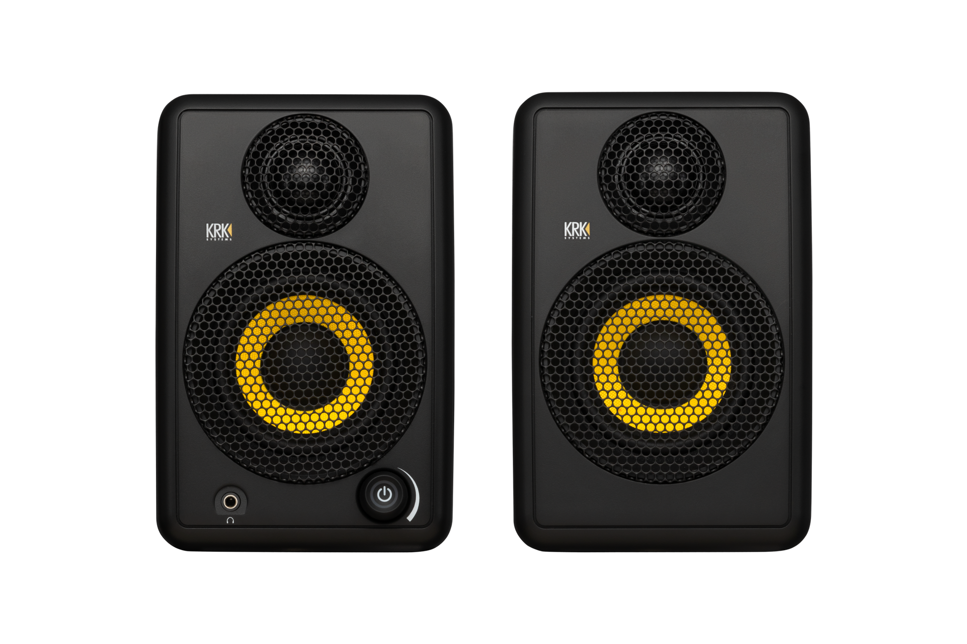 KRK GoAux3 Portable Studio Monitors w/Stands + Transport Bag