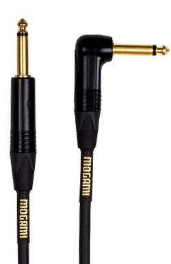 Mogami Gold Instrument Cable 1/4" (1x RA Jack) - 25ft