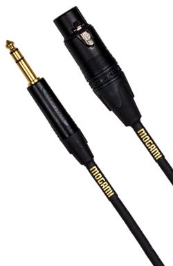 Mogami Studio Microphone Cable Female XLR to TRS - 6ft