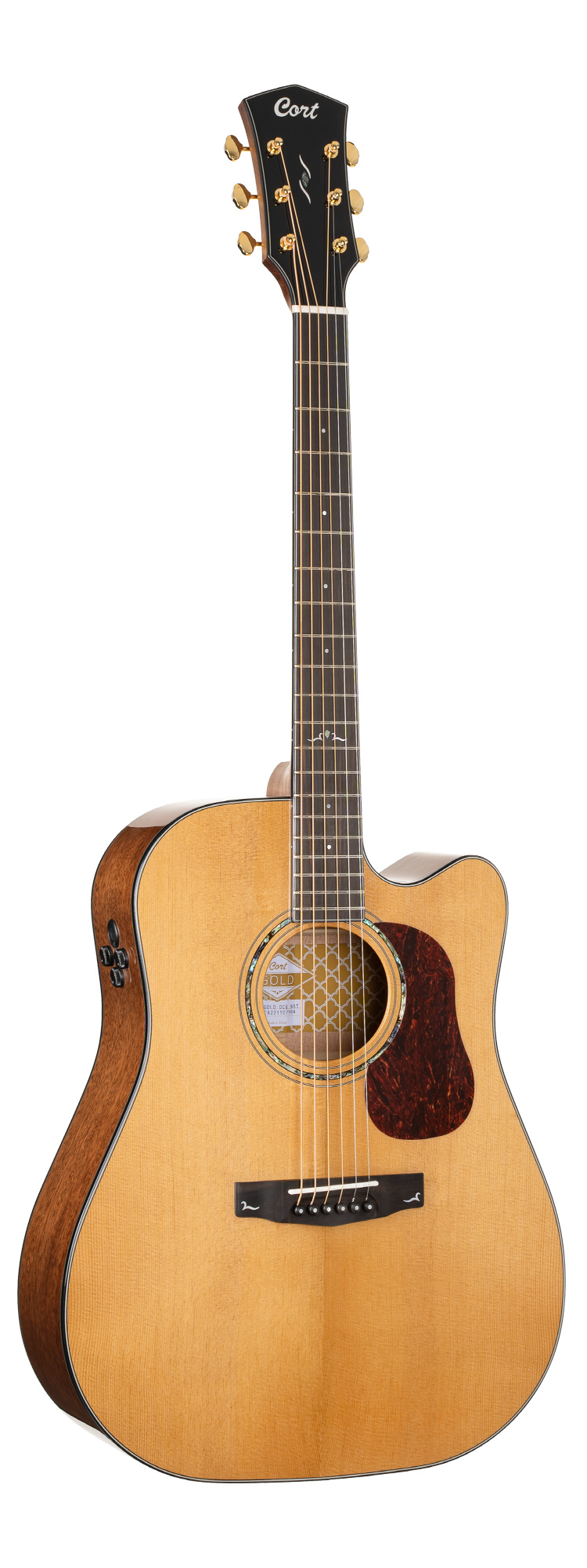 Cort Gold DC6 Acoustic Guitar w/Gigbag - Gloss Natural