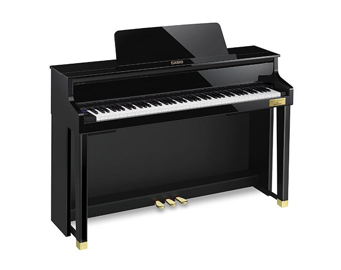 Casio GP-510 Grand Hybrid Digital Piano w/Matching Bench - Black Polish