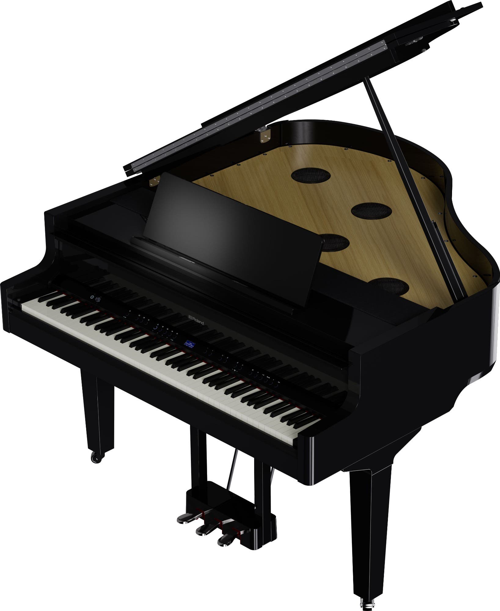 Roland GP9PE Digital Baby Grand Piano w/Matching Stool - Polished Ebony