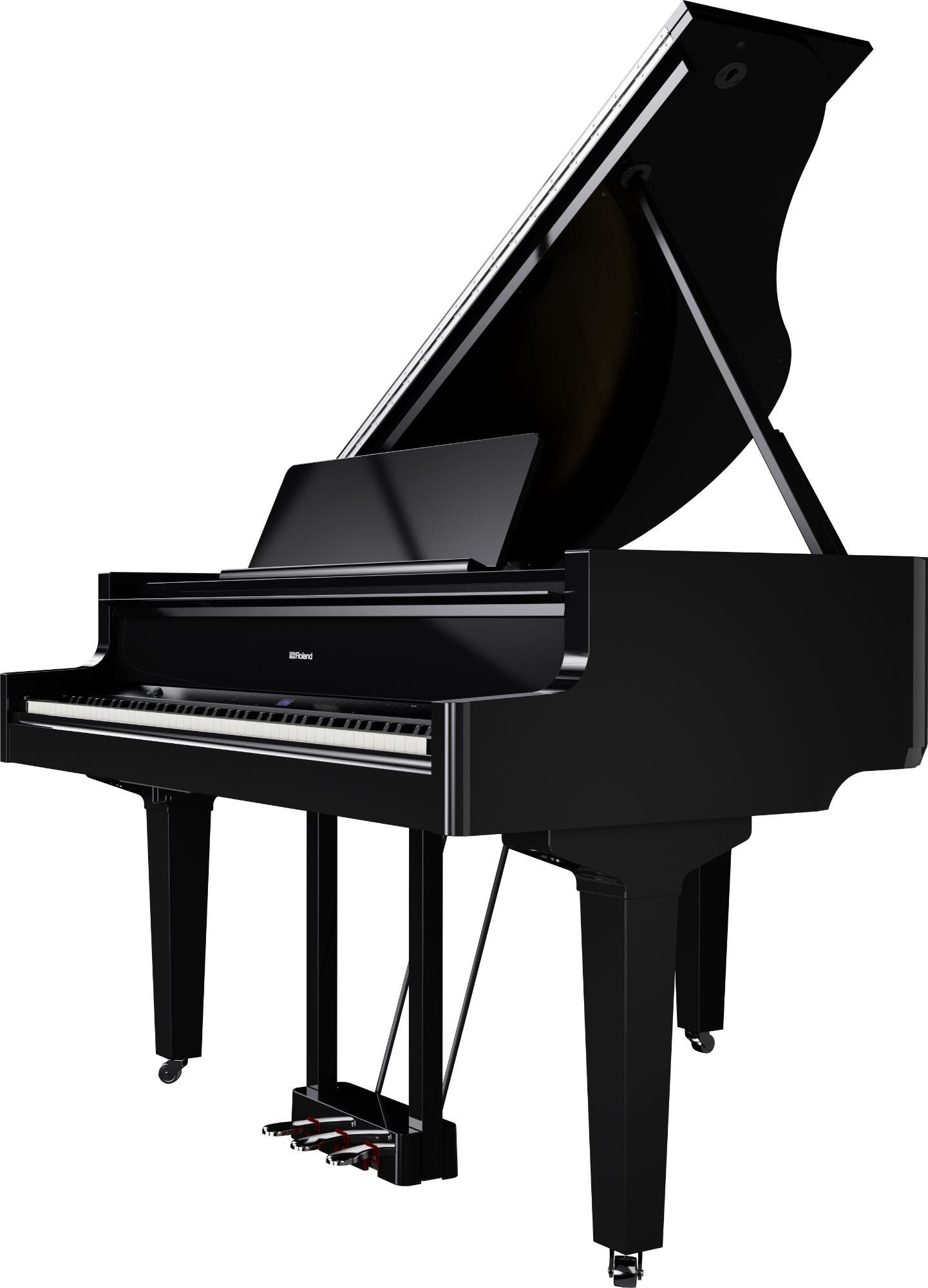 Roland GP9PE Digital Baby Grand Piano w/Matching Stool - Polished Ebony